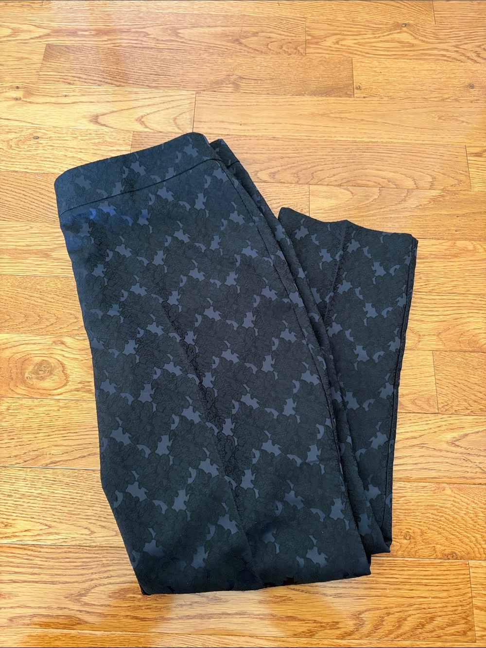 Black lace dress pants